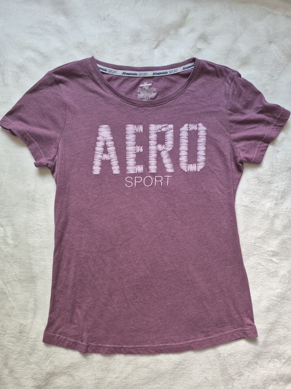 Aeropostale Mauve AERO Sport Short Sleeve Tee